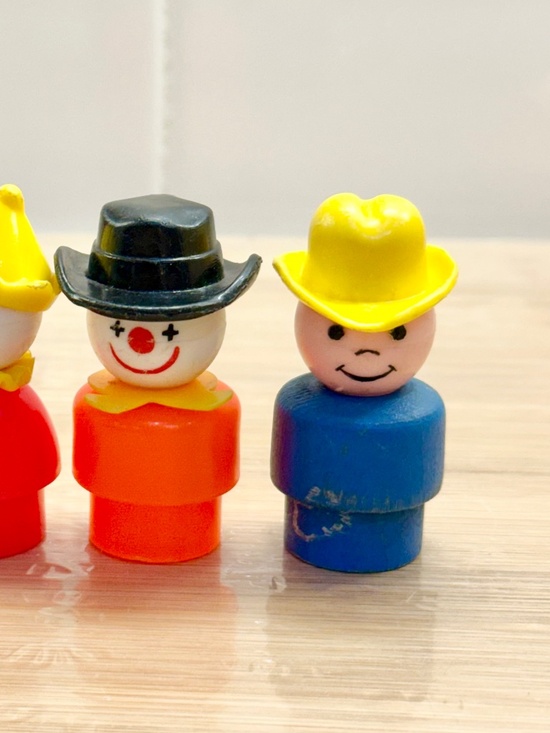 Fisher-Price Other - Fisher-Price Little People circus clowns, set of four vintage